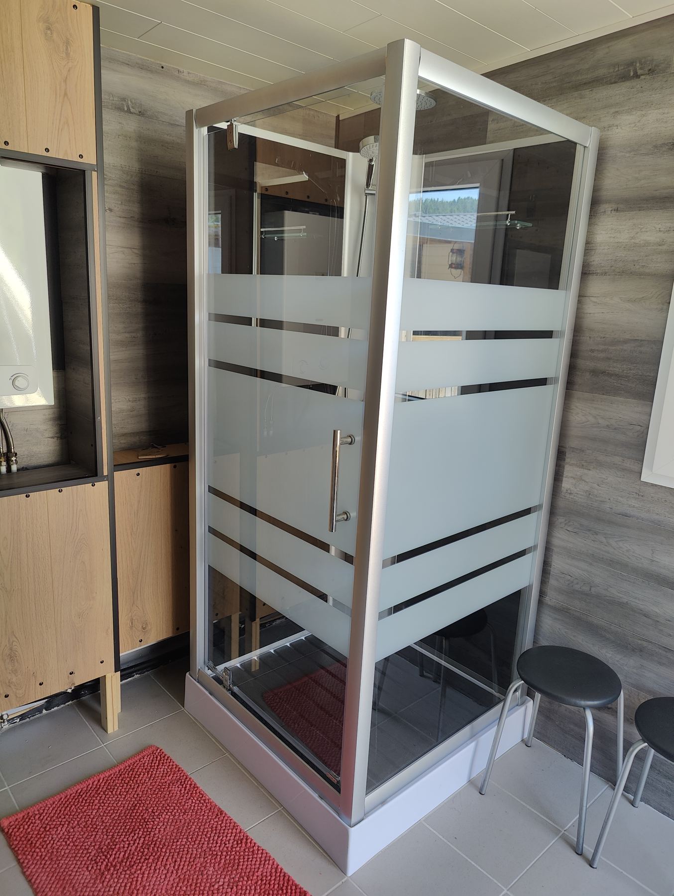Privaat sanitair met douche